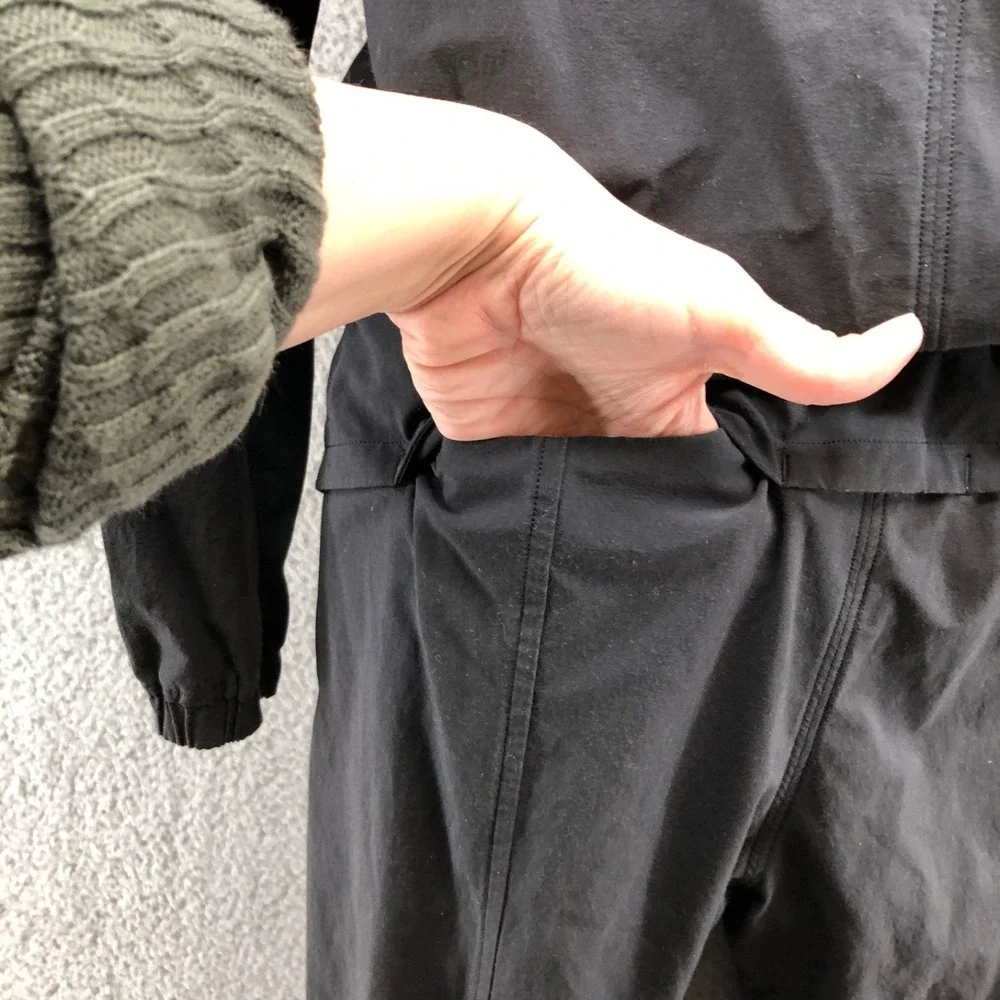 Lululemon Dynamic Days Jumpsuit Black Womens 4 Active Athleisure Stretch Comfort